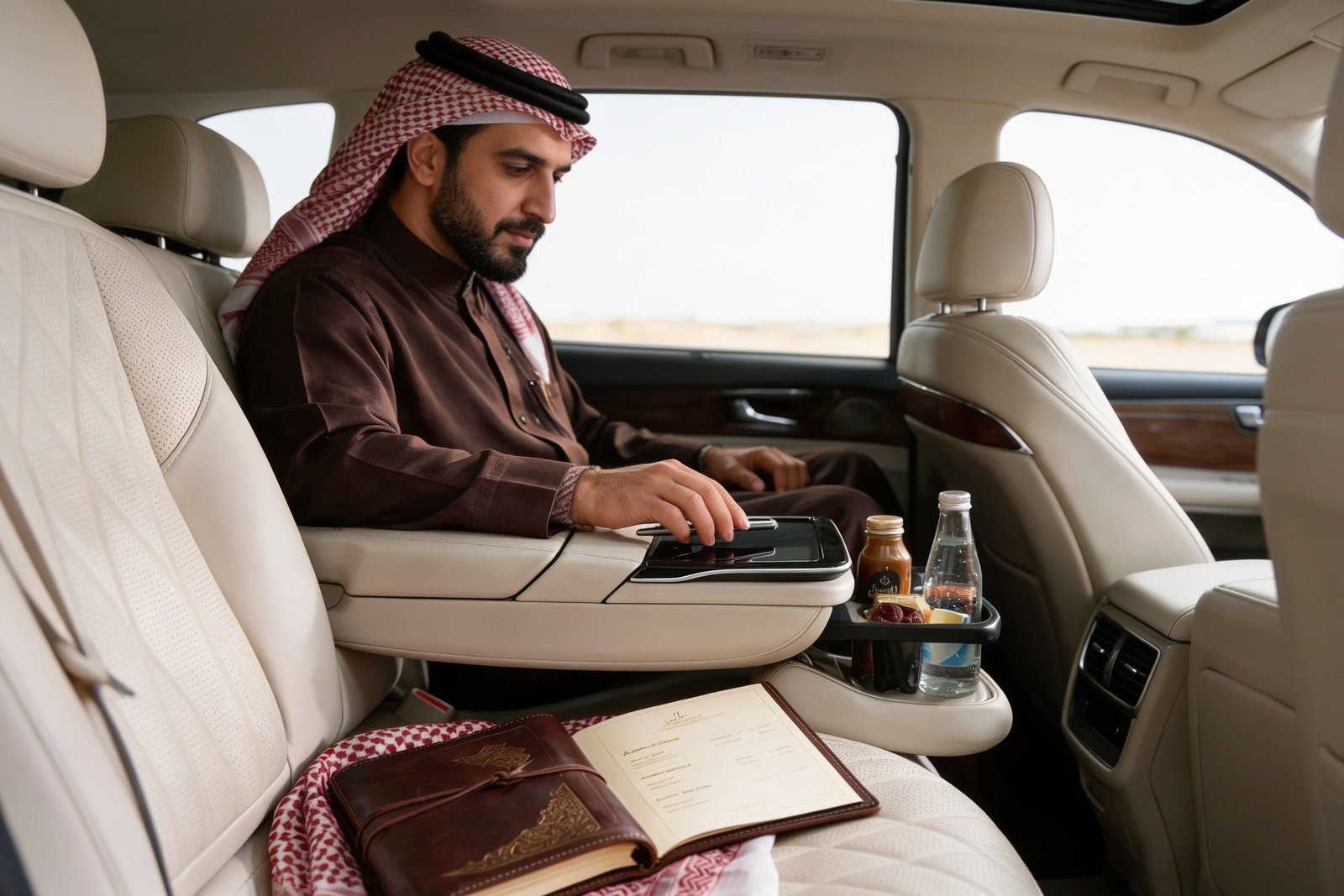 Chauffeur opening car door